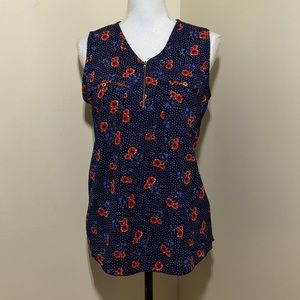 Free Kisses || Woman’s floral tank top size Medium